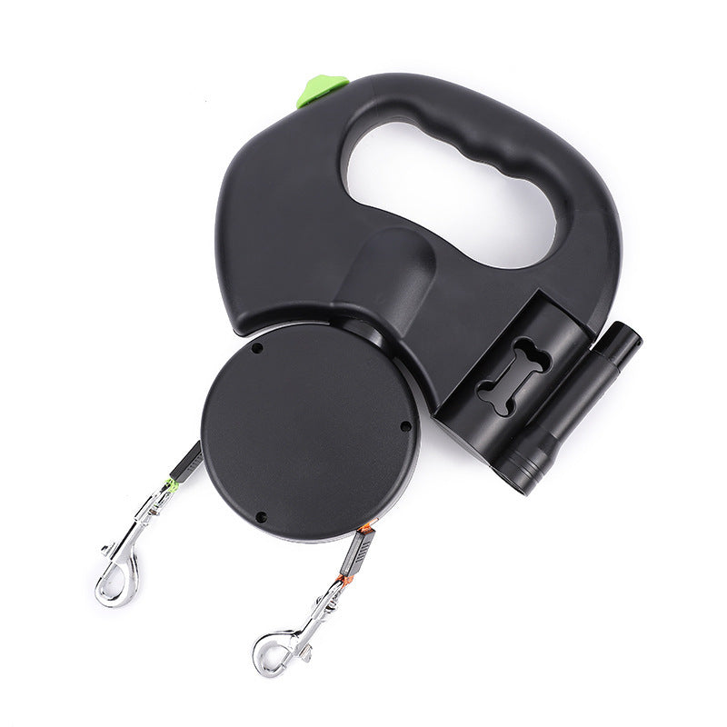 RETRACTABLE DUAL PET LEASH