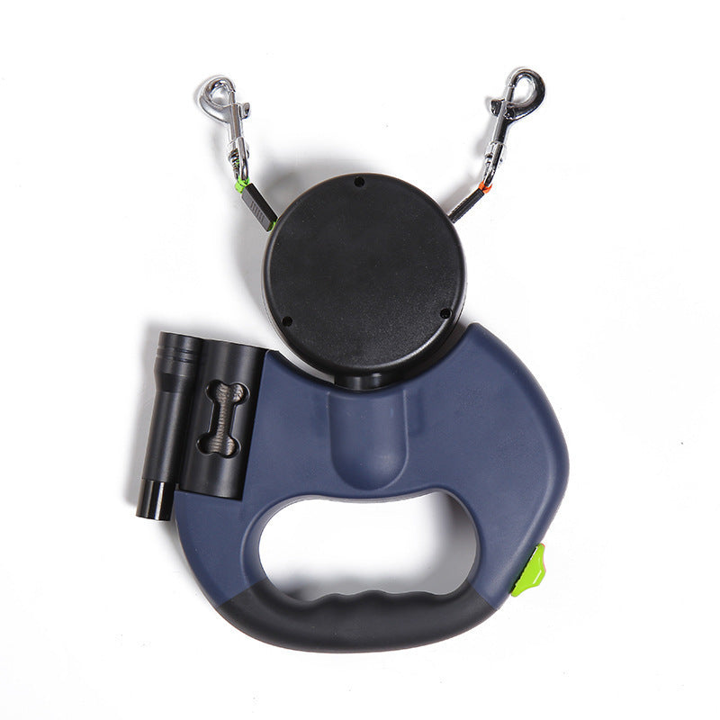 RETRACTABLE DUAL PET LEASH
