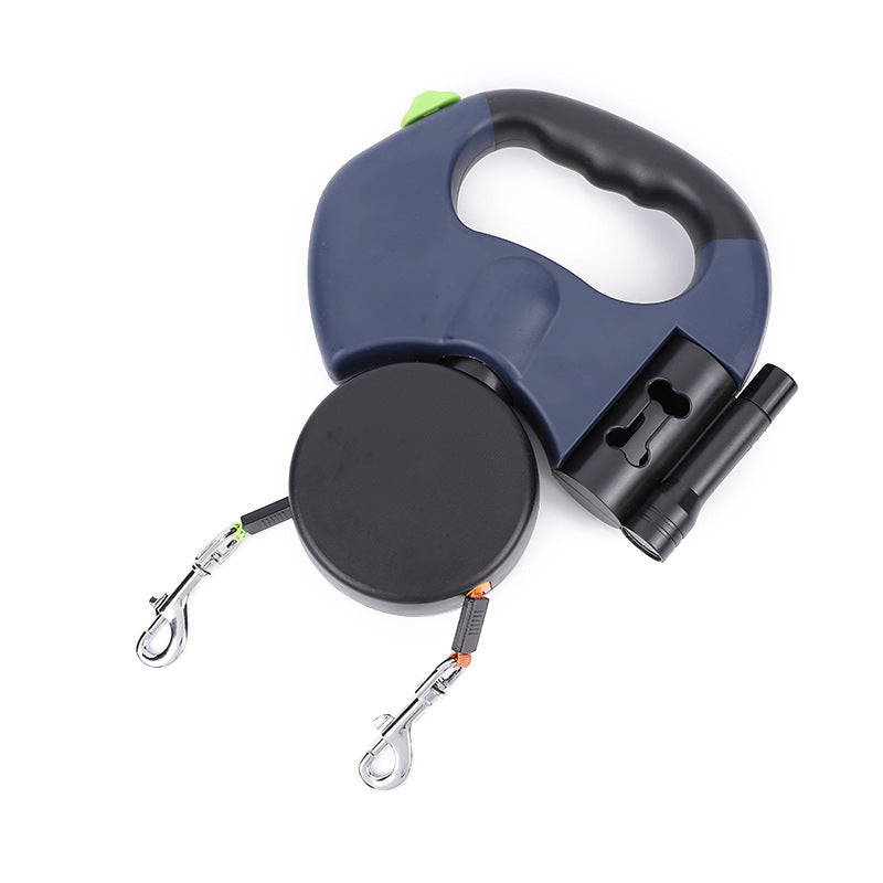 RETRACTABLE DUAL PET LEASH