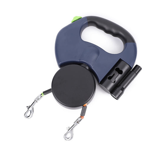 RETRACTABLE DUAL PET LEASH