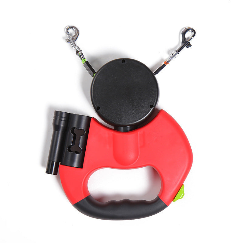 RETRACTABLE DUAL PET LEASH